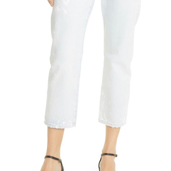 NWT FRAME Le Piper High Waist Crop Straight Jeans (Ellington)/Caribbean Spray/32 - Picture 5 of 12